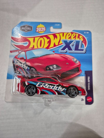 Red Hot Wheels XL Toyota Supra GREDDY  MK4