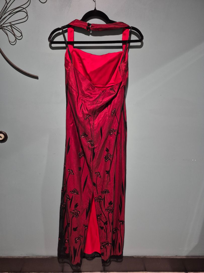 Burgandy Vintage Kiki USA Formal Dress, L (8)