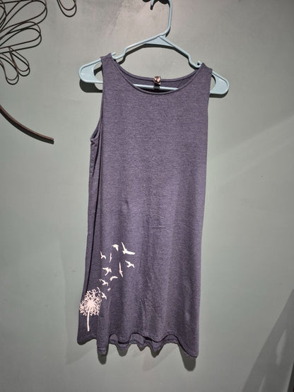 Grey Instant Message Shift Dress, M