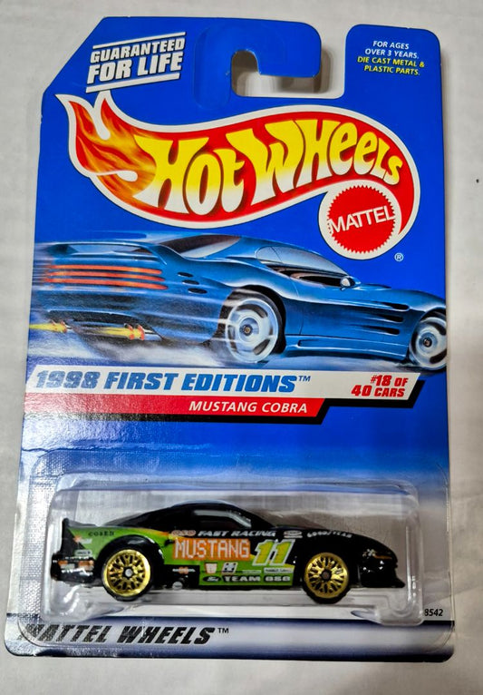 Hot Wheels 1997 MUSTANG COBRA FIRST EDITION Gold