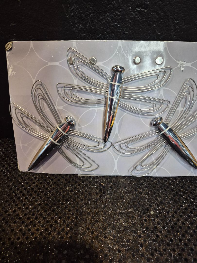 Silver  Umbra Dragonfly Frame/Memo Holders, Set of 3