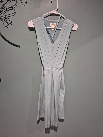 Robin's Egg Blue Talbot's Petites Pure Silk Sleeveless Dress, 8