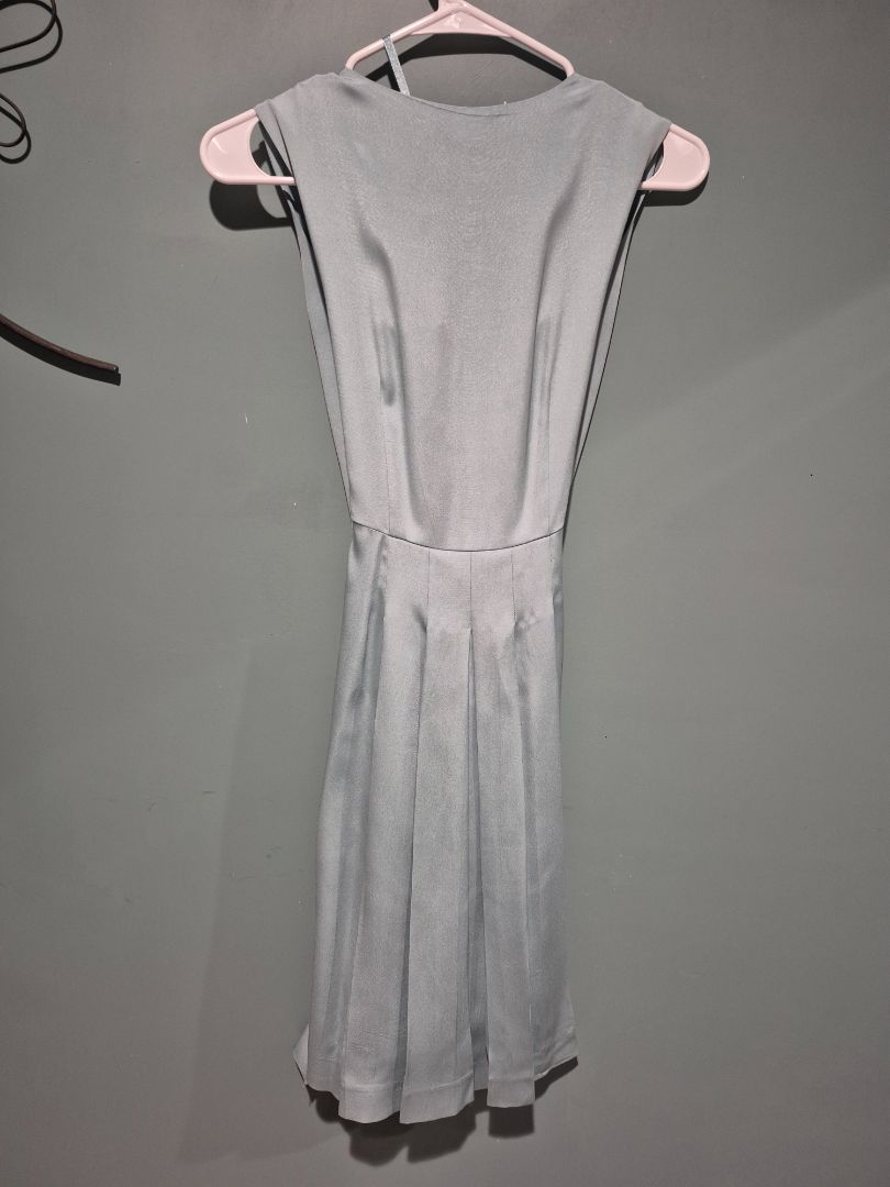 Robin's Egg Blue Talbot's Petites Pure Silk Sleeveless Dress, 8