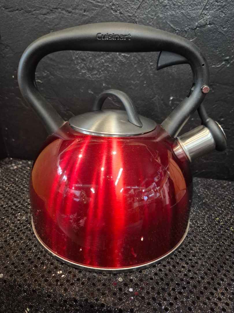 Red Cuisinart Stainless Steel Kettle, 2 Qt.