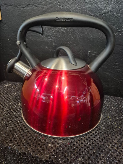 Red Cuisinart Stainless Steel Kettle, 2 Qt.