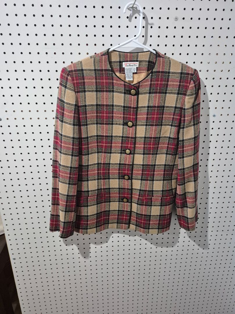 Plaid Talbots Women's Blazer, 6