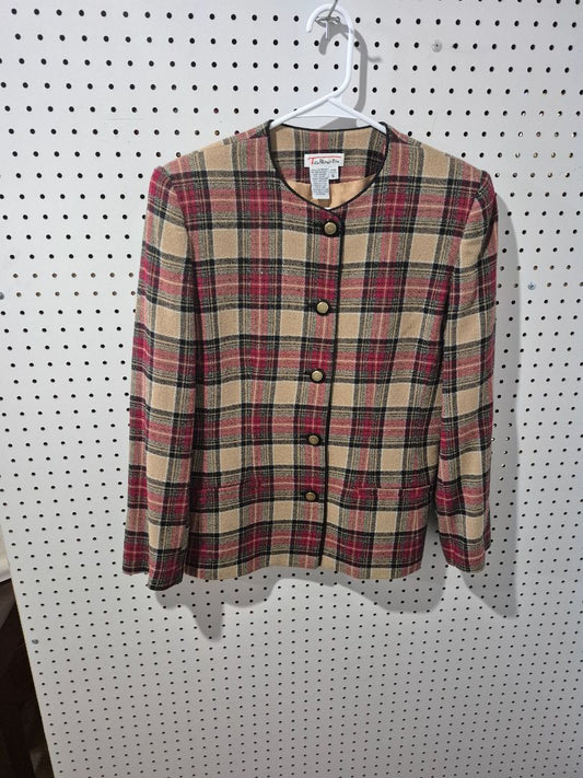 Plaid Talbots Women's Blazer, 6