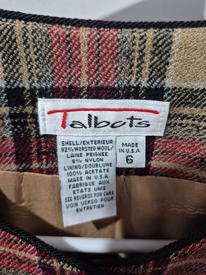 Plaid Talbots Women's Blazer, 6