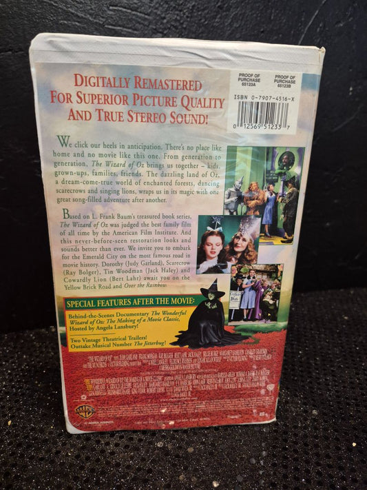 Warner Bros. The Wizard of Oz VHS Video Tape