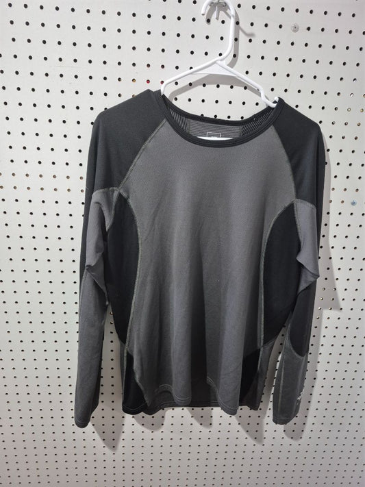 Black & Grey The North Face Men's Long Sleeve Shirt, L