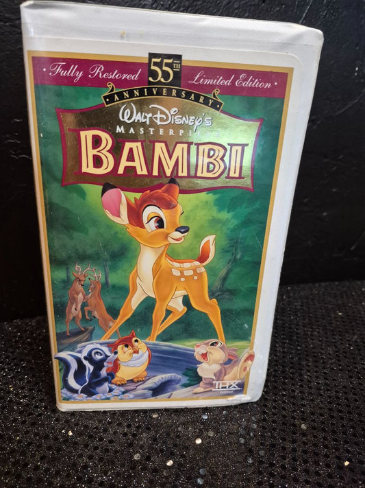 Walt Disney's Masterpiece Bambi VHS Video Tape