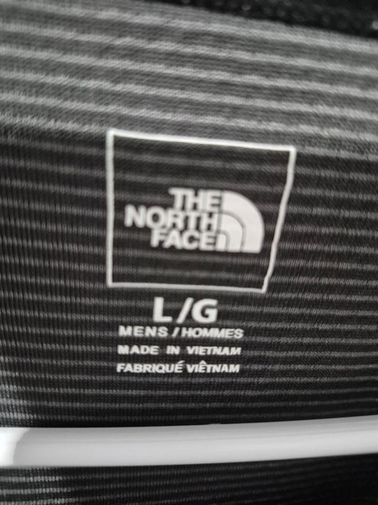 Black & Grey The North Face Men's Long Sleeve Shirt, L