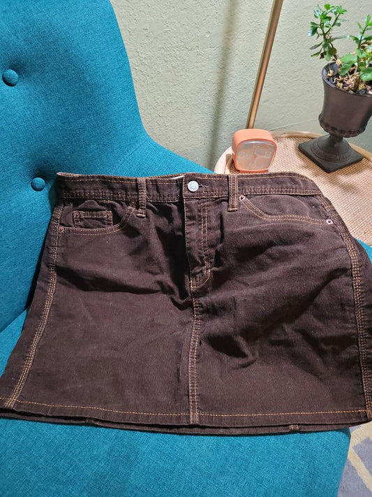 Brown corduroy skirt GAP Vintage "Less than 50 years", 12 womens