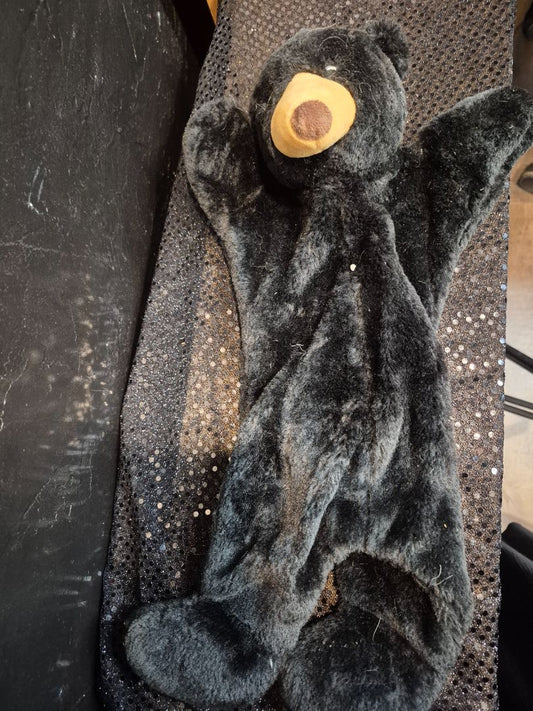 Black  Dog Toy - Bear w/Squeaker Inside