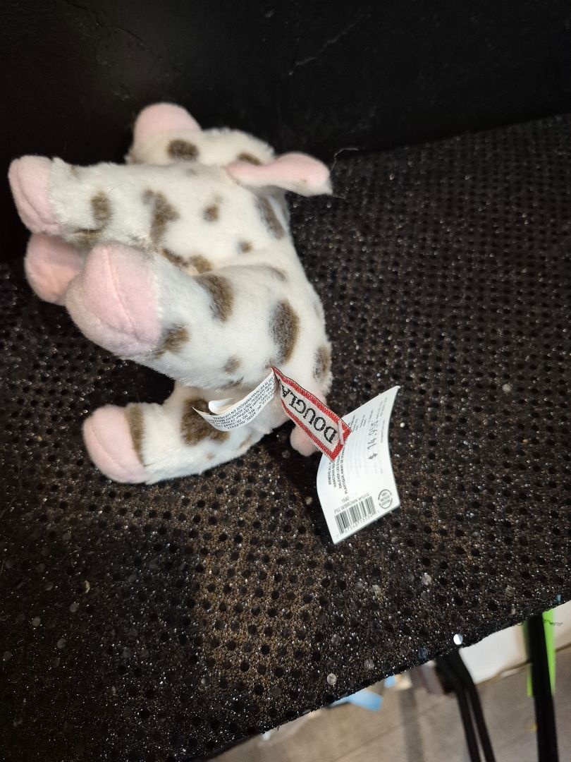 Pink w/Brown Spots  Douglas Spotted Pig, 7"