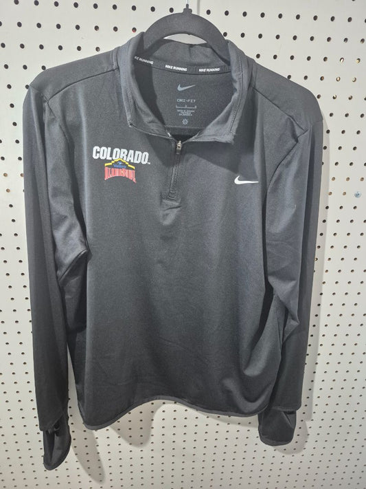 Black Nike Colorado Collared Pullover w/zipper Jacket, L
