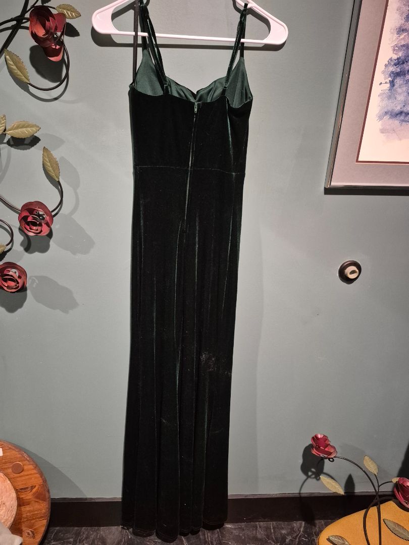 Emerald Green B. Darling Full Length Velvet Dress, 5/6
