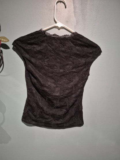 Black Dylan Ryan Square Neckline Top