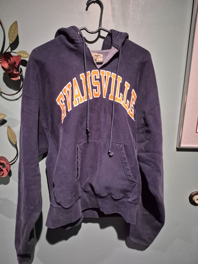 Navy Steve and Barry's "Evansville" Hoodie, L