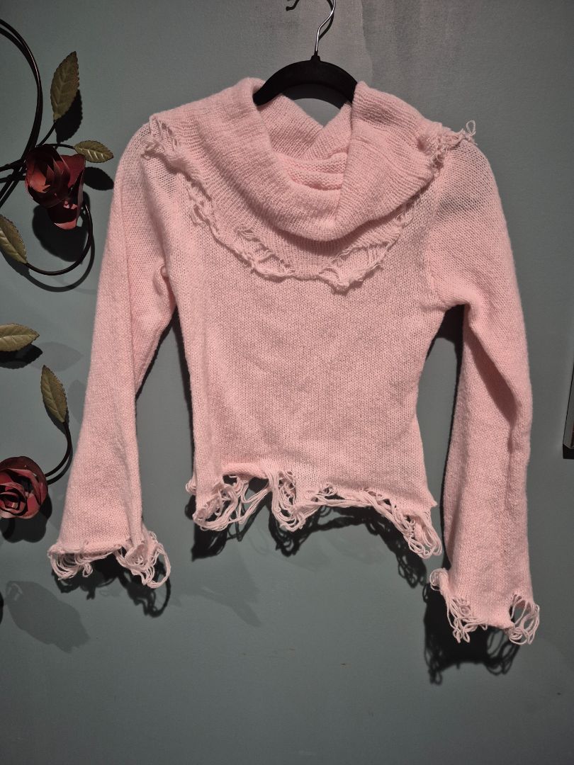 Pink Romwe Sweater, S / US:4 EUR:36