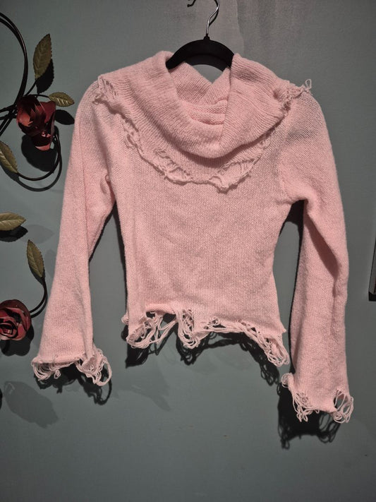 Pink Romwe Sweater, S / US:4 EUR:36