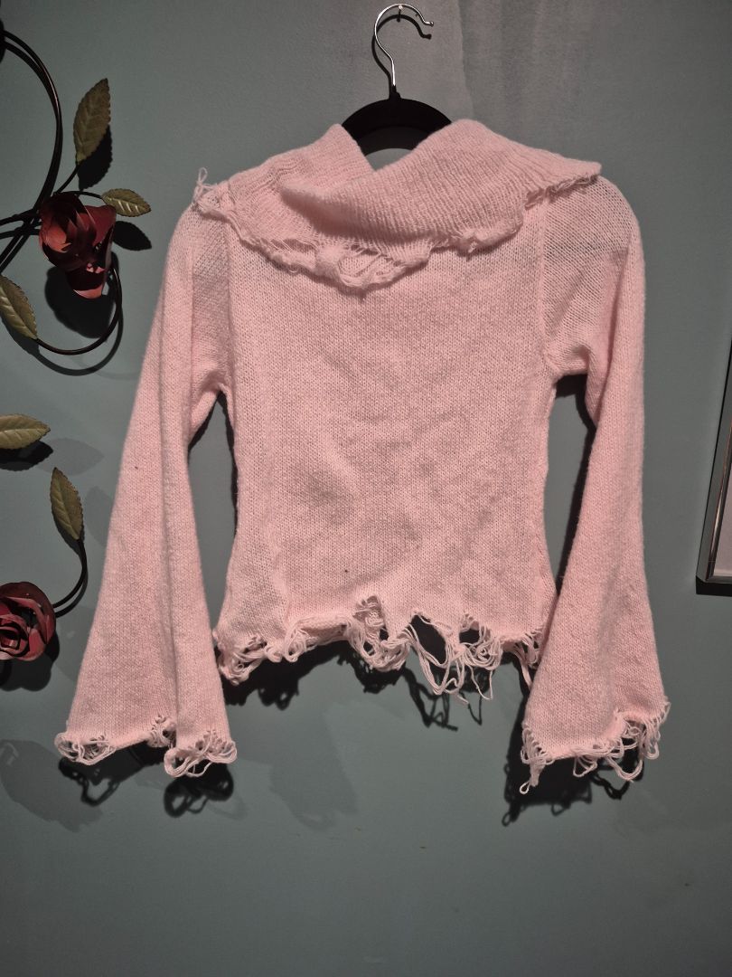 Pink Romwe Sweater, S / US:4 EUR:36