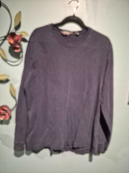 Navy Eddie Bauer Long Sleeve T-Shirt, L