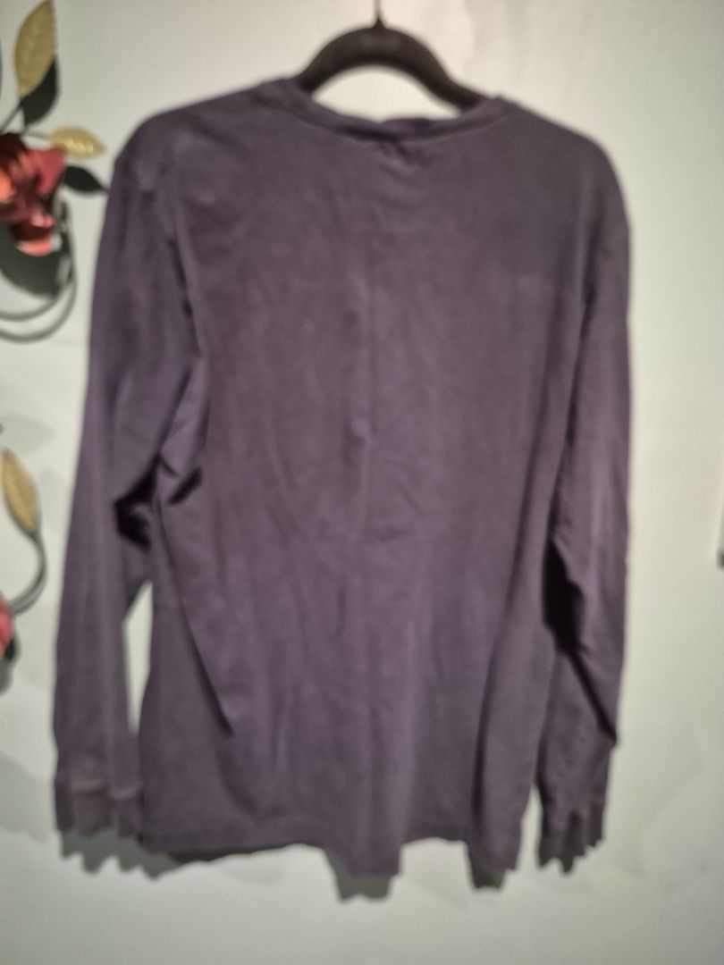 Navy Eddie Bauer Long Sleeve T-Shirt, L