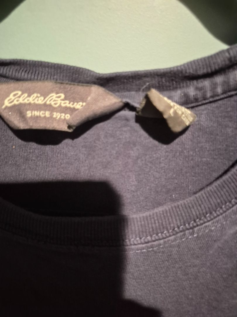 Navy Eddie Bauer Long Sleeve T-Shirt, L