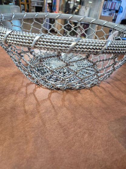 Decorative Woven Metal Basket, 14"