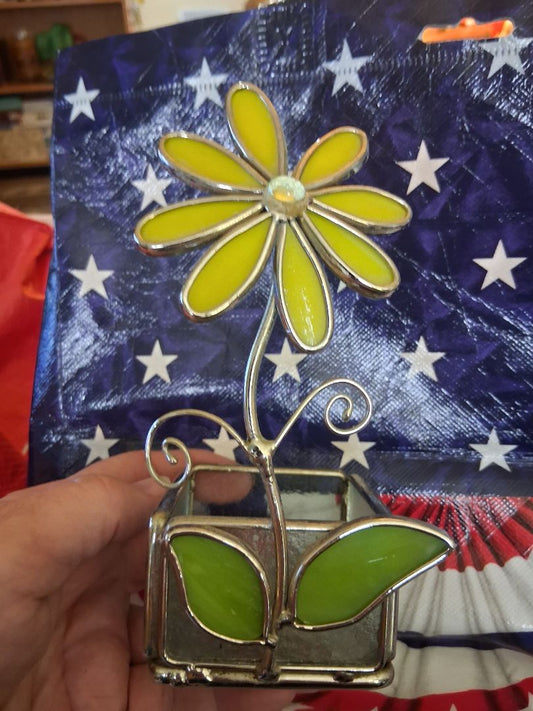 Stained glass flower
