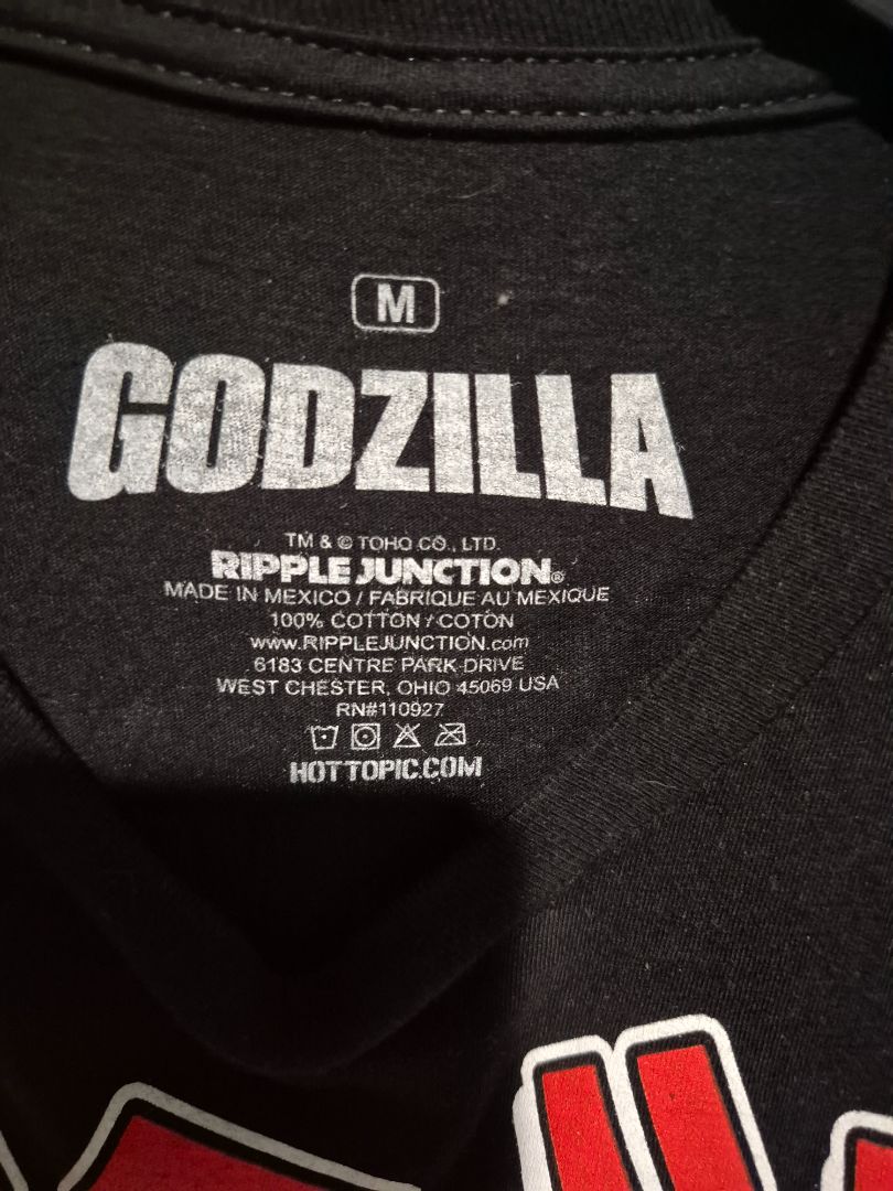 Black  Godzilla T-Shirt, M