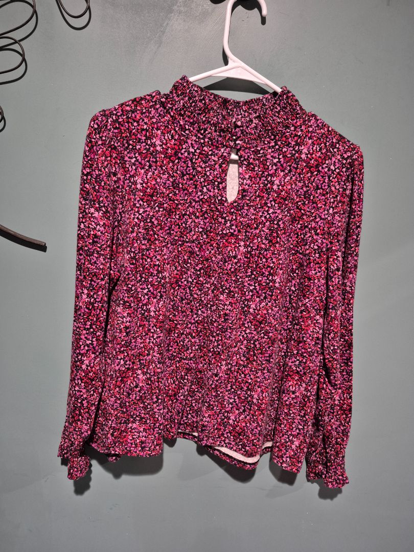 J.Jill Shades of Pink Women's Long Sleeve Top sz PL