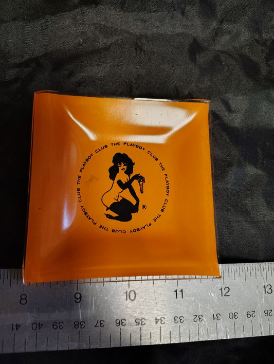 orange/black  PlayBoy Club Ashtray 1960's
