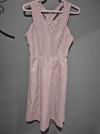 Sugar Lips Blue and White Striped Dress