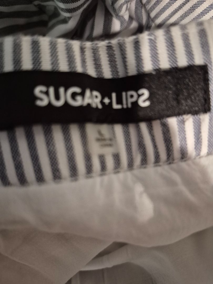 Sugar Lips Blue and White Striped Dress