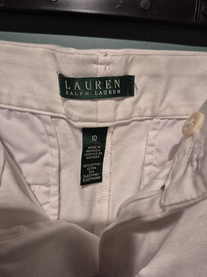 Lauren Ralph Lauren Women's White Chino Shorts size 10