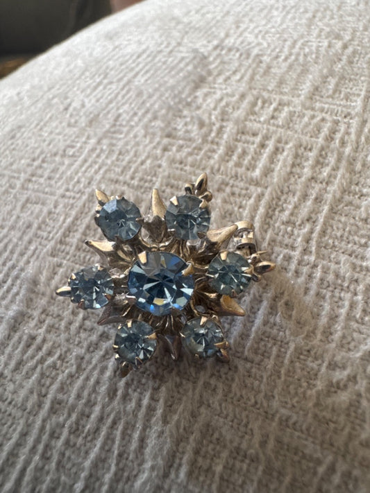 Blue Snowflake Broach