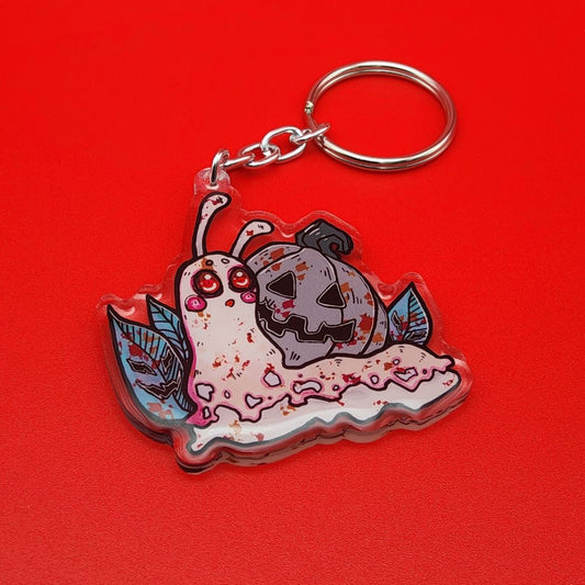 Spooky Snail Key Chain