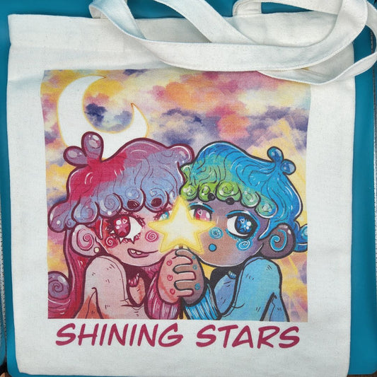 Shining Stars Canvas Tote Bag