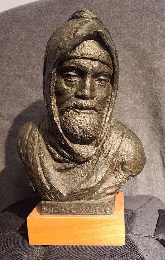 Michelangelo Self Portrait Bust  1960
