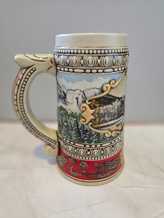 Red Coors Vintage 1988 Edition Coors 1873 Brewery Site Beer Stein Mug Adolph Coors, 7 x 5 x 4
