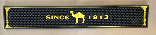 Camel  Camel- 30 Year Old Brand New Rubber Bar Black & Yellow Spill Mat - 20.5", 20.5 x 3.5 x .5