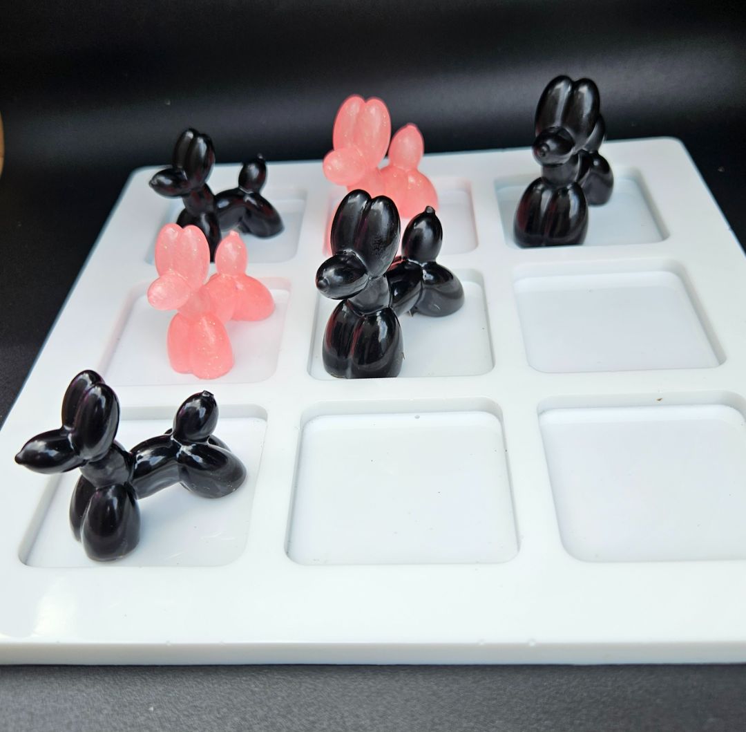 Large Resin Tic-Tac-Toe Game