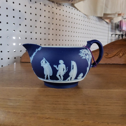 Wedgwood navy blue pitcher
