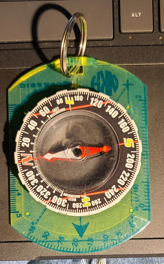 Neon Yellow  NRA Brunton Class Magnetic Compass, 4"x3"