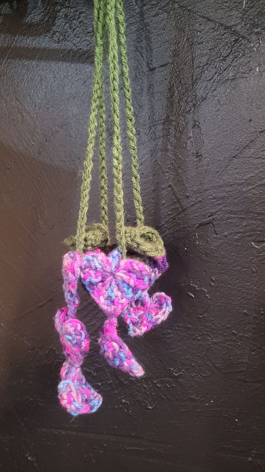 Crochet Car Charm Plant