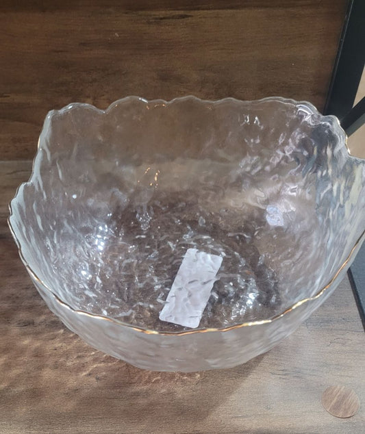 Navaris Clear Glass serving bowls large