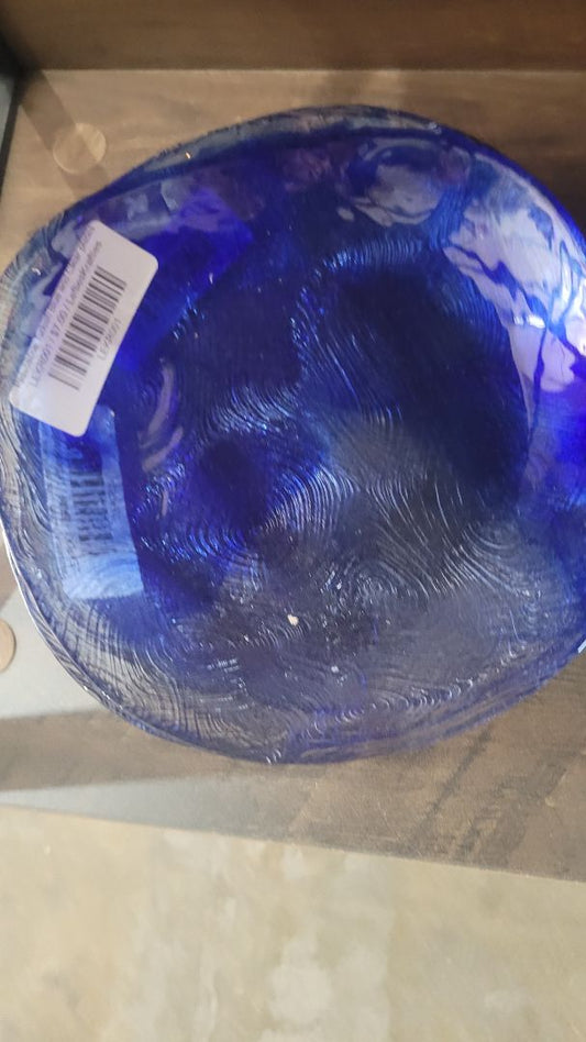 Pasabahce Turkish Blue and Clear plates
