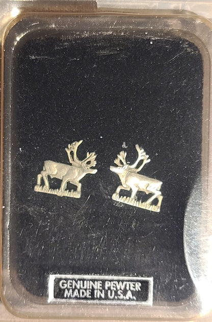 Pewter  Elk Earrings